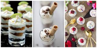 Wedding dessert bar ideas royalcandy pany. 24 Easy Mini Dessert Recipes Delicious Shot Glass Desserts