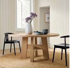 how to use a round rug in a dining room