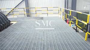 steel grating for industrial walkways