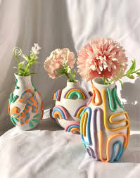 Retro Eclectic Colorful Bud Vase Cute