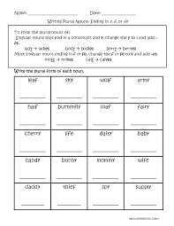 Nouns Worksheets Singular And Plural Nouns Worksheets