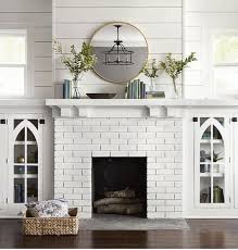 White Brick Fireplace Top Ers 48