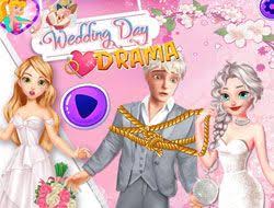 wedding day drama disney princesses games