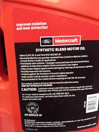 motorcraft oil doesn t meet ford spec