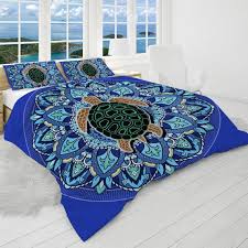 Sea Turtle Reversible Comforter Blue