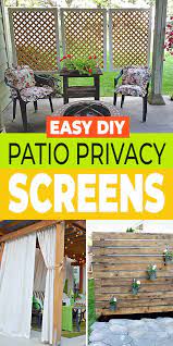easy diy patio privacy screens the