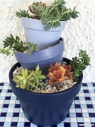 How To Make A Stacked Succulent Planter