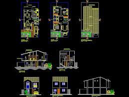 House 2 Floors In Autocad