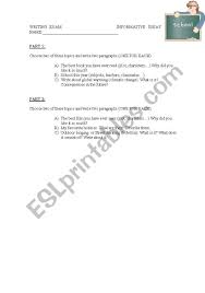 english worksheets informative essay informative essay worksheet