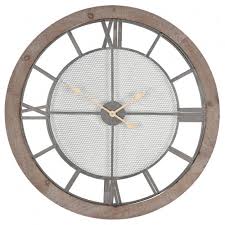Metal Round Wall Clock Exeter