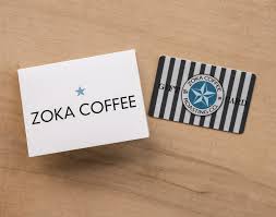 Giftly visa gift cards may be used only at merchants in the u.s. In Store Gift Cards Zoka Coffee Company