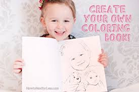 This simple tutorial will teach you how to turn any photograph into black and white outlines that you can print out at home. Create Your Own Coloring Book Www Robertdee Org