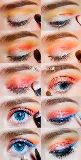 sunset eye makeup tutorial pictures