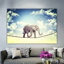 Elephant Acrobat Elephant On A Rope