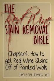 Red Wine Stains Out Of Painted Walls