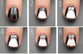 penguin nail art design beauty and style