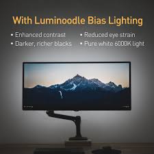 Luminoodle Usb Bias Lighting Led Tv Backlight Strip Ambient Home Theater Light Tv Accent Lighting To Reduce Eye Strain Improve Contrast White Large 30 40 Tv Walmart Com Walmart Com