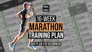 16 week marathon training plan for