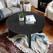 36 Round Accent Wooden Coffee Tables