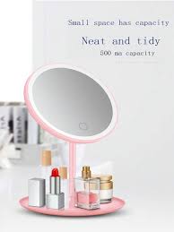 led storage table mirror with 5x