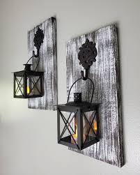 candle sconces wall decorations wood