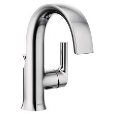 Browse a large selection of bathroom sink faucets on houzz, including double handle designs, as well as single handle waterfall and vessel sink faucets. Moen S6910 Doux 1 2 Gpm Single Hole Bathroom Faucet With Pop Up Drain Overstock 25655801