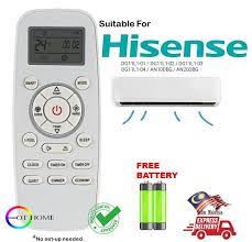 hisense air cond air conditioner remote