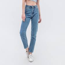 Boyfriend Jeans For Women High Waist Mom Jeans Plus Size Blue Light Blue Denim Jeans Pants Jeans Aliexpress