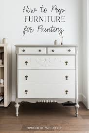 How To Prep Furniture For Painting So