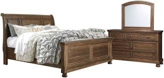 Keziah platform solid wood configurable bedroom set size: Buy Ashley Furniture Flynnter Sleigh Bedroom Set In Medium Brown B719 77 Set
