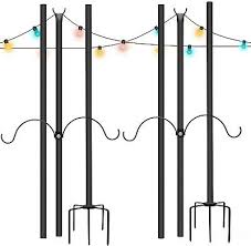 outdoor string light pole 9ft outside