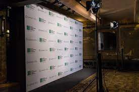 black carpet for step and repeat events