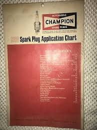 Champion Spark Plug Chart Of Size Recommendations 10 00