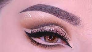 glam arabic cut crease doll eyes makeup