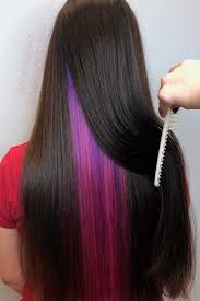 Purple peekaboos on blonde hair. 35 Modern Peekaboo Hair Ideas Spice Things Up Get No Damage