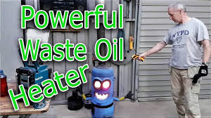 powerful waste oil heater demo make