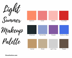 light summer color palette which