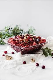 A sweetened sour cream and whipped topping dressing brings the fruits together, while chopped nuts add crunch and texture. Cranberry Apple Jello Salad Other Thanksgiving Side Dish Ideas Anderson Grant