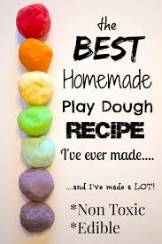 make edible homemade play dough recipe