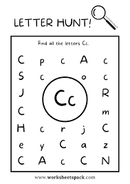 find the letter c worksheet alphabet c