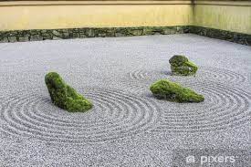 Wall Mural Japanese Zen Sand Garden