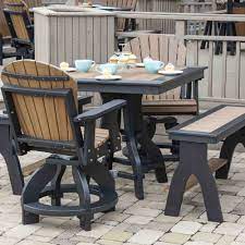 The demand for poly furniture is sky high and the supply is terrible. Comfort Time Furniture Amish Made Poly Outdoor Furniture
