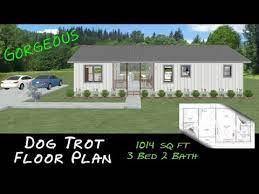 Dog Trot Cabin Floor Plan 1014 Sq Ft