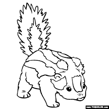 Push pack to pdf button and download pdf coloring book for free. Baby Skunk Coloring Page