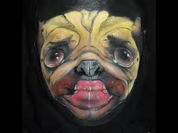 pug dog face paint tutorial you