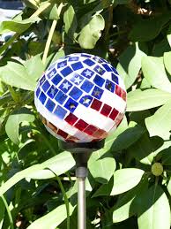 Outdoor Garden Decoration American Flag