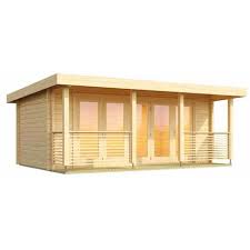 Liverpool 1 Log Cabin Wooden Garden