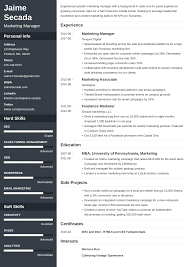 Marketing Resume Sample Complete Guide 20 Examples