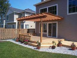 Pergola Attached To House Over Part Of