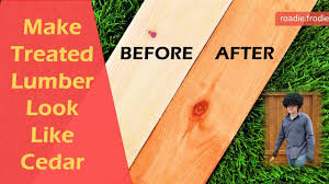 When it comes to wood staining, there are a few differences between staining regular wood and staining pressure treated wood. Staining Pressure Treated Wood Stain A Treated Wood Fence Youtube